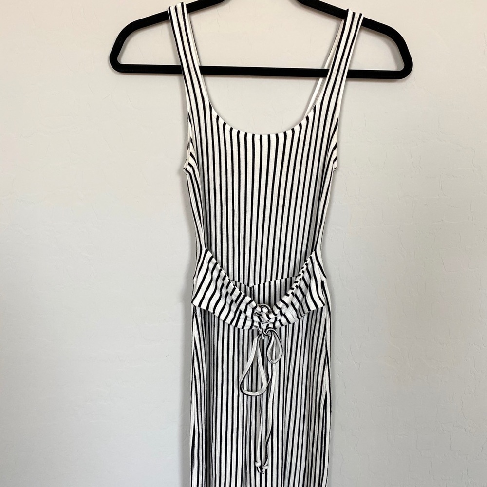 Bershka Black and White Stripe Jumper